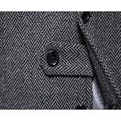 cheap Men's Waistcoat-Men's Vest Waistcoat Wedding Party / Evening Vintage Retro Spring Fall Pocket Polyester Warm Solid Color Single Breasted Regular Fit Navy Blue Dark Green Coffee Gray Vest