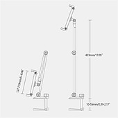 cheap Phone Holder-Adjustable Metal Tablet Stand Aluminum Alloy Arm iPad Mount Holder for Bed or Desk Overhead Compatible for iPad Air Pro Mini Surface Pro Stand iPhone Android Tablet Kindle