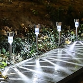 preiswerte Bodenlichter-12 stücke solar garten rasen lichter im freien led solar licht wasserdicht terrasse weg beleuchtung hof landschaft dekoration lampe