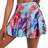 cheap Sports Dress &amp; Skirts-Women&#039;s Tennis Skirts Yoga Skirt 2 in 1 Lightweight Yoga Fitness Pilates Skort Pink Blue Purple Sports Activewear Stretchy Slim