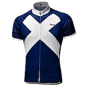 abordables Maillots pour hommes-21Grams Homme Maillot Velo Cyclisme Manche Courte Cyclisme Maillot Top avec 3 poches arrière VTT Vélo tout terrain Vélo Route Résistant aux UV Respirable Séchage rapide Poche arrière Blanche Rouge