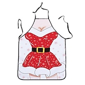 cheap Aprons-Cosplay Chef Apron For Women and Men, Kitchen Cooking Apron, Personalised Gardening Apron with Long Ties Neck Strap BBQ Drawing Crafting Aprons