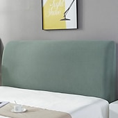 cheap Bedding Accessories-Stretch Bed Headboard Cover,Grey Green Elastic Jacquard Headboard Slipcover, Dustproof Bed Head Cover for Bedroom