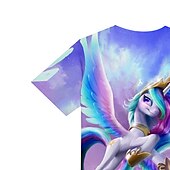 economico Cartone animato 3D della ragazza-Da ragazza 3D Animali maglietta T-shirt Manica corta Stampa 3D Estate Attivo Poliestere Bambino 4-12 anni Da tutti i giorni Standard