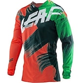 cheap Men&#039;s Jerseys-Men&#039;s Cycling Jersey Downhill Jersey Dirt Bike Jersey Long Sleeve Bike Jersey Top with 3 Rear Pockets Mountain Bike MTB Road Bike Cycling Thermal Warm UV Resistant Cycling Breathable Red Blue Sky Blue