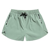 abordables maillots de bain et shorts de surf-Homme Short de bain Short de Bain Natation Séchage rapide Poids Léger Short de bain Maillot de bain Avec poches Doublure de compression Cordon Natation Surf Plage Sports nautiques Couleur Pleine Eté