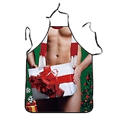 cheap Aprons-Cosplay Chef Apron For Women and Men, Kitchen Cooking Apron, Personalised Gardening Apron with Long Ties Neck Strap BBQ Drawing Crafting Aprons