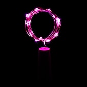 economico Striscie luci a batteria-led luci stringa bottiglia a forma di sughero decorazione di nozze all&#039;aperto 2m led notte luce stellata 30 pz 12 pz 10 pz filo di rame tappo bottiglia di vino lampada festa di nozze decorazione