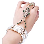 baratos Acessórios e mais-Retro Vintage Anos 20 Baile de Máscara O Grande Gatsby charleston Convidado do casamento Fantasia Mulheres Baile de Máscaras Festa / Noite Recepção de Casamento Festa de Solteira Adulto 1 Bracelete