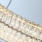 billige Lysekroner-60 cm unikt design taklampe led lysekrone krystall krom moderne stue spisestue soverom 220-240v