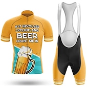 voordelige Herenkleding sets-Voor heren Wielrenshirt met strakke shorts Korte mouw Bergracen Wegwielrennen Zwart Rood Marine Blauw Grafisch Fietsen Sportoutfits 3D-pad Ademend Sneldrogend Achterzak Polyester Spandex Sport
