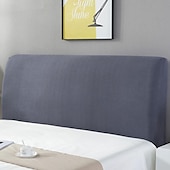 cheap Bedding Accessories-Stretch Bed Headboard Cover,Grey Green Elastic Jacquard Headboard Slipcover, Dustproof Bed Head Cover for Bedroom