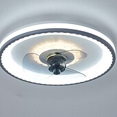preiswerte Deckenventilator-Leuchten-50 cm LED-Deckenventilator Licht Deckenventilator Metall lackiert moderne 220-240V