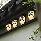 economico Applique per esterni-2 pz applique da parete per esterni led solare retro giardino luce impermeabile cortile illuminazione per giardino balcone recinzione decorazione paesaggio lampione