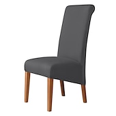 cheap Dining Chair Cover-Dining Chair Covers, Burgundy Stretch Chair Cover, Spandex High Back Chair Protector Covers Seat Slipcover with Elastic Band for Dining Room,Wedding