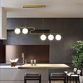 voordelige Hanglampen-100 cm cluster design line design hanglamp led metaal gegalvaniseerd geschilderde afwerkingen zwart nordic stijl 220-240v