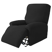 お買い得  リクライニングチェアカバー-1セット4ピースストレッチリクライニングソファカバー、バーガンディジャカードスパンデックスリクライニングソファカバー、リクライニングチェアカバー、フォームフィット、滑り止めリクライニングスリップカバー、標準大型リクライニングチェア、シーバスソファ用