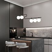 voordelige Hanglampen-100 cm cluster design line design hanglamp led metaal gegalvaniseerd geschilderde afwerkingen zwart nordic stijl 220-240v