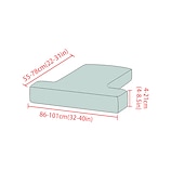 abordables Housse de fauteuil et d&#039;accoudoir de canapé-Housse de siège de canapé extensible canapé t coussin de siège housse de coussin élastique canapé fauteuil causeuse 3 places gris uni solide doux durable lavable
