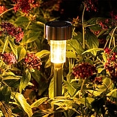 preiswerte Bodenlichter-12 stücke solar garten rasen lichter im freien led solar licht wasserdicht terrasse weg beleuchtung hof landschaft dekoration lampe