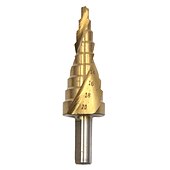 cheap Drill Bit Set-HSS Step Drill Bits 4mm-20mm Spiral groove Power Tools Triangular handle Wholesale Price High Quality metal Drilling Titanium