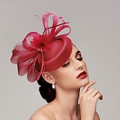 halpa Juhlahatut-fascinators kentucky derby hattu höyhenet net pillbox hattu naisten päivä melbourne cup cocktail royal astcot päähineet höyhenhattu päähine päähineet