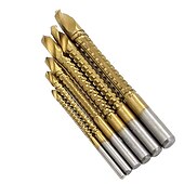 cheap Drill Bit Set-6pcs Electric Drill Bits Titanium Coated HSS Drill Saw Bits For Metal Milling Cutters For Wood Slotting 3/4/5/6/6.5/8mm