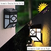 economico Applique per esterni-2 pz applique da parete per esterni led solare retro giardino luce impermeabile cortile illuminazione per giardino balcone recinzione decorazione paesaggio lampione