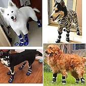 abordables Bottes &amp; Protecteurs de Pattes-chaussures pour chien, bottes pour chien chaussures imperméables pour grands chiens, bottes pour chien doublure chaude semelle en caoutchouc antidérapante pour la neige hiver, semelle antidérapante