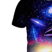 cheap Boy&#039;s 3D Vision &amp; Geometry-Boys 3D Galaxy T shirt Short Sleeve 3D Print Summer Spring Active Sports Fashion Kids 3-12 Years Outdoor Daily Regular Fit