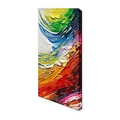 voordelige Abstracte schilderijen-olieverfschilderij 100% handgemaakte handgeschilderde kunst aan de muur op canvas verticale kleurrijke abstracte moderne woondecoratie decor gerold canvas geen frame niet uitgerekt