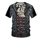 billiga Pojkens 3D Vision &amp; Geometri-Pojkar 3D Grafisk T-shirt Kortärmad 3D-tryck Sommar Vår Aktiv Sport Mode Polyester Barn 3-12 år Utomhus Dagligen Normal