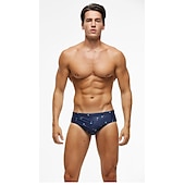 halpa Miesten uimapuvut-Miesten Uimashortsit Uimahousut Brief-uimahousut Spandex Alaosat Hengittävä Nopea kuivuminen Mikrojoustava 2 in 1 Kurenauha - Uinti Lainelautailu Hiekkaranta Vesiurheilu Yhtenäinen Kevät Kesä