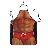 cheap Aprons-Cosplay Chef Apron For Women and Men, Kitchen Cooking Apron, Personalised Gardening Apron with Long Ties Neck Strap BBQ Drawing Crafting Aprons