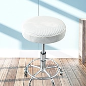 cheap Dining Chair Cover-Round Bar Stool Seat Covers Washable Stool Cushion Slipcover Elastic Bar Chair Covers for Coffe Party Bar Restrant