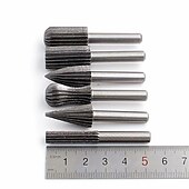 ieftine set de burghie-6 bucăți 6 mm tijă rotundă din oțel tungsten freze freze freza gravare șlefuire pentru unelte rotative pentru prelucrarea lemnului diy