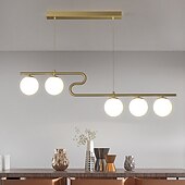 voordelige Hanglampen-100 cm cluster design line design hanglamp led metaal gegalvaniseerd geschilderde afwerkingen zwart nordic stijl 220-240v