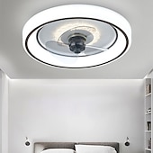 voordelige Plafondventilatorverlichting-48 cm led plafondventilator licht plafondventilator metaal geschilderde afwerkingen modern 220-240v