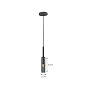 economico Luci a sospensione-Lampada a sospensione 42 cm led isola luce cristallo stile nordico soggiorno camera da letto comodino 220-240v