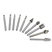 economico set di punte da trapano-10 pz 1/8 &#039;&#039; gambo in acciaio hss frese rotative taglierina incisione rettifica bit per strumenti di taglio di file rotanti la lavorazione del legno fai da te