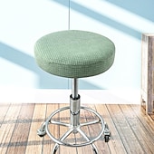 cheap Dining Chair Cover-Round Bar Stool Seat Covers Washable Stool Cushion Slipcover Elastic Bar Chair Covers for Coffe Party Bar Restrant