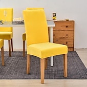 economico Fodera per sedia da pranzo-fodera per sedia da pranzo elasticizzata fodera per sedia verde fodera in velluto elastico per cene da pranzo matrimonio in hotel morbido lavabile