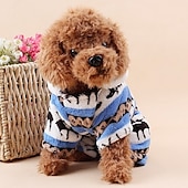 cheap Hoodies-Dog Cat Hoodie Jumpsuit Pajamas Puppy Clothes Christmas Keep Warm Winter Warm Dog Clothing
