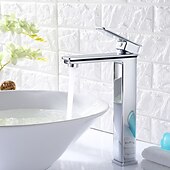 cheap Classical-Black Bathroom Faucet Tall Single Handle Bathroom Vessel Sink Faucet Rv Lavatory Vessel Faucet Basin Mixer Tap Solid Brass/Matte Black