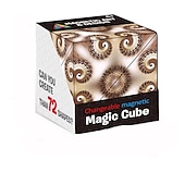 baratos Brinquedos Originais-Cubo ímã fidget mutável cubo mágico anti estresse 3d flip cúbico quebra-cabeça brinquedos quebra-cabeça bola descompressão brinquedos 2 peças
