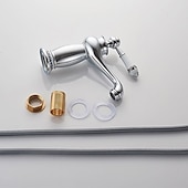 Недорогие классический-смеситель для раковины из латуни, отделка ti-pvd, одна ручка, одно отверстие, смеситель для ванны с переключателем горячей и холодной воды и керамическим клапаном