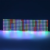 billiga Plug Strip Lights-ws2812b rgbic 5050smd led matrix panel 256 pixlar individuellt adresserbar programmerbar digital led display matris panel flexibel fpcb för arduino hallon bild video text dc5v