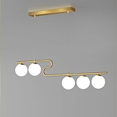 voordelige Hanglampen-100 cm cluster design line design hanglamp led metaal gegalvaniseerd geschilderde afwerkingen zwart nordic stijl 220-240v