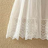 cheap Cover Up-Women&#039;s Cardigan Lace Solid Color Basic Casual Lace Long Sleeve Loose Sweater Cardigans Open Front Spring Summer White Black / Holiday