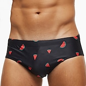 halpa Miesten uimapuvut-Miesten Uimashortsit Uimahousut Brief-uimahousut Spandex Alaosat Hengittävä Nopea kuivuminen Mikrojoustava 2 in 1 Kurenauha - Uinti Lainelautailu Hiekkaranta Vesiurheilu Yhtenäinen Kevät Kesä